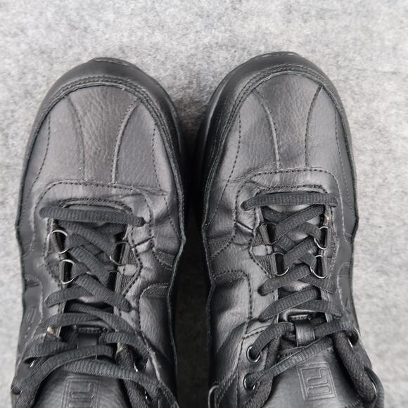 Fila Shoes Mens 8 Athletic Trainer Comfort Sneaker Black Leather Casual Active - Picture 9 of 12